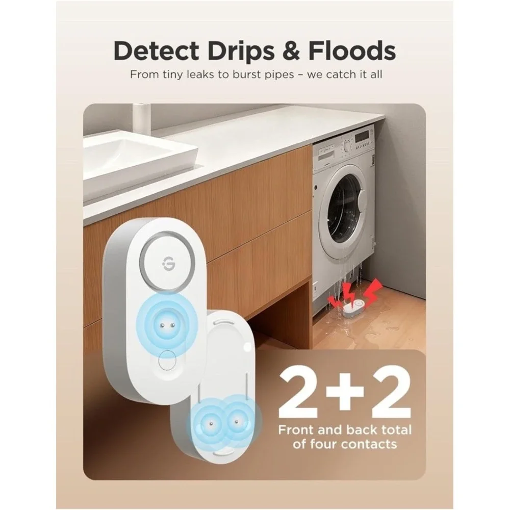 Goveelife Upgraded‎ Smart Water Leak Detector 1s With 1080ft